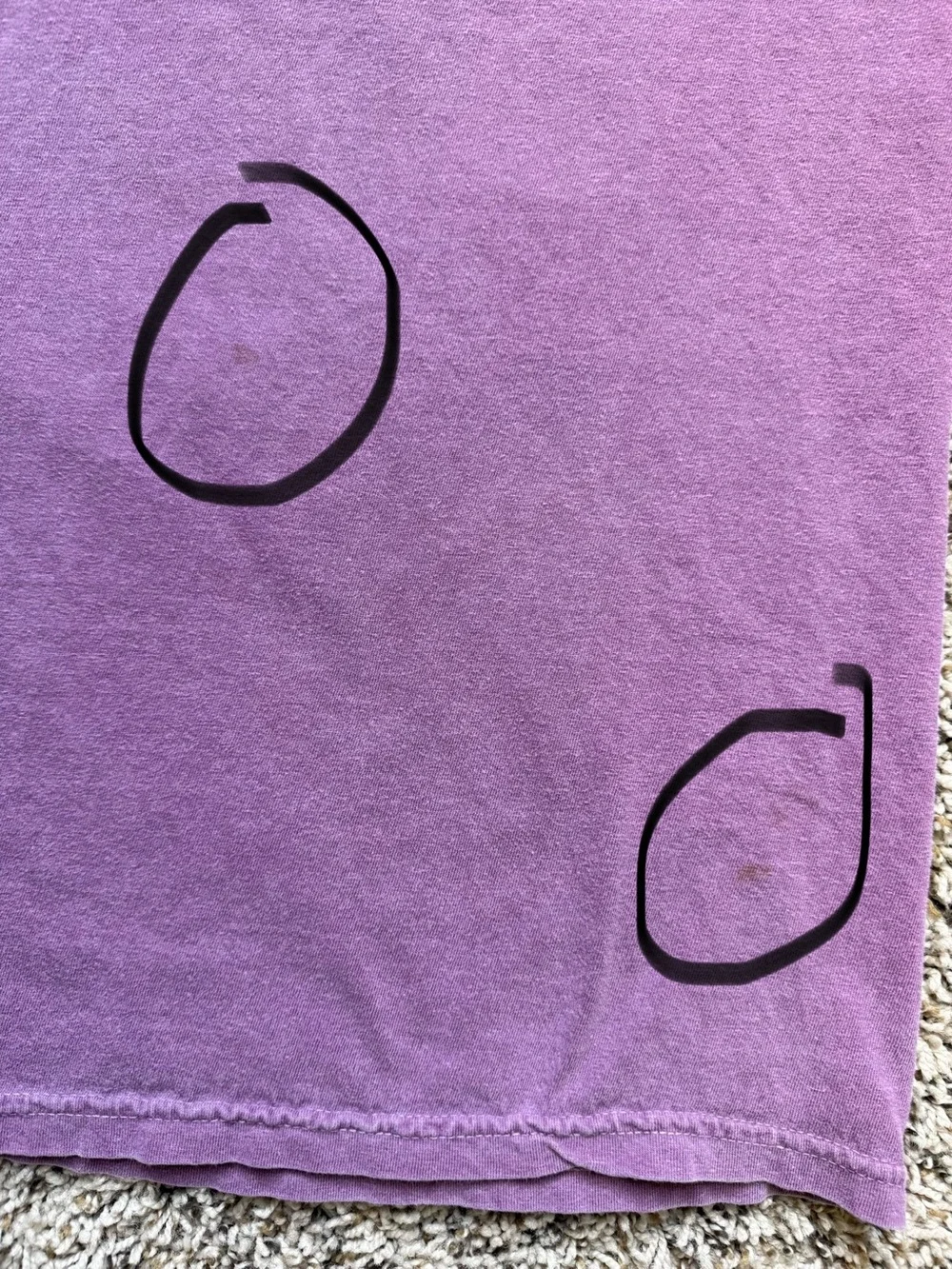 Cove Surf Co Men's Large Purple Pirate Party Skeleton Graphic T-Shirt Made In US